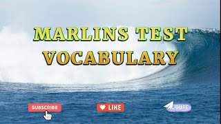 Marlins Test For Seafarer  Vocabulary [upl. by Husha786]