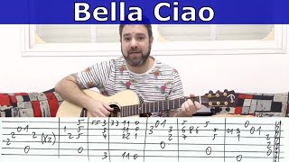 Fingerstyle Tutorial Bella Ciao  Guitar Lesson w TAB [upl. by Garrard]