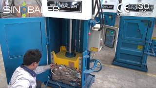 SINOBALER  Mini Baler Multi Purpose Baler Urban Waste Baler Garbage Compactor [upl. by Wailoo]