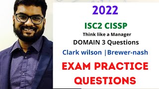 CISSP Domain 3 Security Model Brewernash and Clark wilson 2022 [upl. by Highams937]