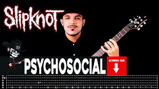 【SLIPKNOT】 Psychosocial  cover by Masuka  LESSON  GUITAR TAB [upl. by Arahs717]