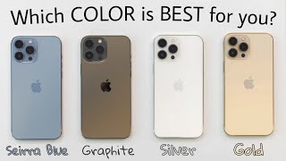 iPhone 13 Pro All Colors Unboxing amp Hands On Comparison  Gold vs Silver vs Graphite vs Seirra Blue [upl. by Battat]