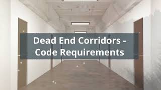 What is a dead end corridor and How to avoid one in your project IBC 20104 [upl. by Stillmann507]