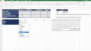 Basic Scoring Method Using Excel [upl. by Kirsch771]