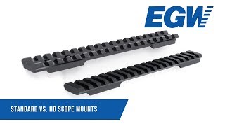 Standard Vs HD EGW Scope Mounts [upl. by Yenrab]