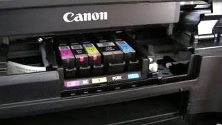 How to change the ink cartridges on a Canon MG6650 [upl. by Sabina]