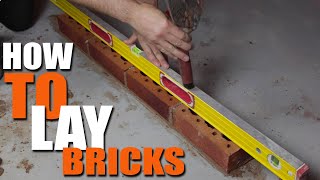 Bricklaying Lesson 2  Laying Bricks [upl. by Silverstein376]