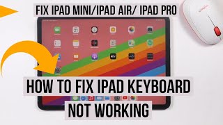 How to Fix iPad Keyboard not Working [upl. by Mehcanem]