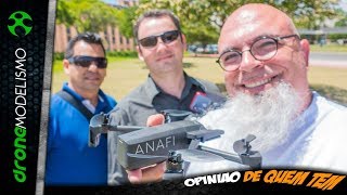 Parrot ANAFI  Review e teste de vôo Brasil Português BR [upl. by Atlas879]