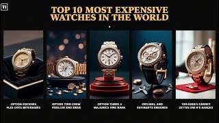 Top 10 Most Expensive Watches in the World expensive watches in the worldluxury watches brands [upl. by Nnairam]