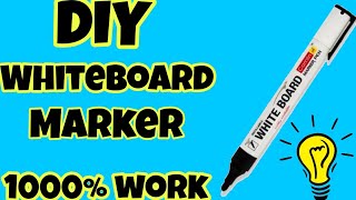 DIY Whiteboard MarkerHow to make Whiteboard Marker at home easy Lets be creative [upl. by Ddat]