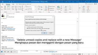 Menarik email yang telah terkirim di Outlook atau Recall message in Outlook [upl. by Chabot827]