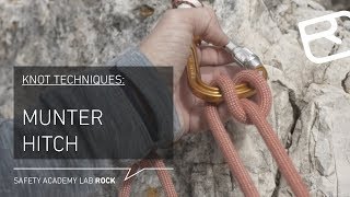 Munter hitch belay HMS Knot techniques for alpine climbing – Tutorial 1043  LAB ROCK [upl. by Ailemak]