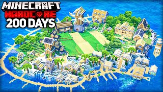 I Survived 200 Days on an ISLAND in Minecraft Hardcore [upl. by Norm]