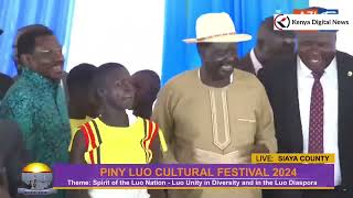 See Raila Odinga dancing to a beautiful Luo Traditional Song during Piny Luo Cultural Festival [upl. by Ellatsirhc]