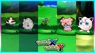 Pokemon X amp Y  SpritzeeSwirlixFlabébéSnubbull amp Jigglypuff Locations [upl. by Ecyoj557]