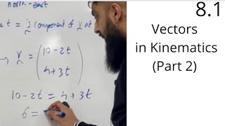 Edexcel A Level Maths 81 Vectors in Kinematics Part 2 [upl. by Mike688]