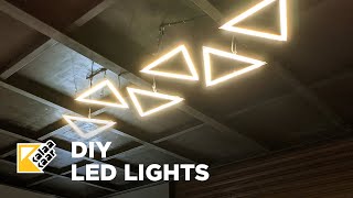 DIY Designer Ceiling Lights with LED using Aluminium Profiles [upl. by Ahseram19]