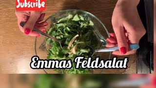 Emmas Feldsalat mit Rucola in Balsamico  Senfsoße [upl. by Auqenaj]