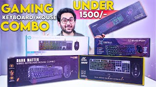 5 Gaming Keyboard Mouse Combo Under Rs 1500 [upl. by Zetana]