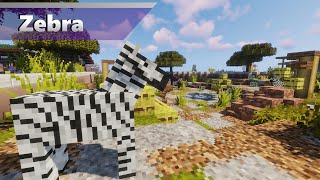 Zebras  Alexs Mobs Zoo Minecraft 1165 Zoo [upl. by Spielman]