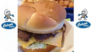 CULVERS BUTTER BURGER W CHEESE REVIEW 69 [upl. by Killarney]