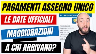 PAGAMENTI ASSEGNO UNICO OTTOBRE 2024 ecco le date e le maggiorazioni [upl. by Arakihc]