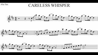 Careless Whisper  Backing Track for Alto Sax [upl. by Iarahs]