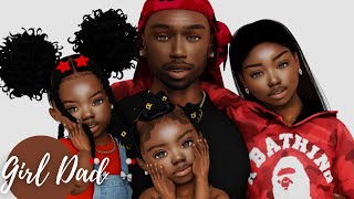 Sims 4 CAS  Girl Dad  CC Links amp Sim Download [upl. by Hege804]