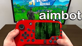 I tried HACKING Fortnite with a BANNED Controller [upl. by Aibos15]