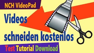 Kostenloses VideoSchnittprogramm  VideoPad Test amp Download Deutsch [upl. by Lambart]