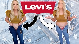 trying on different sizes of LEVIS jeans DISASTER [upl. by Halla]