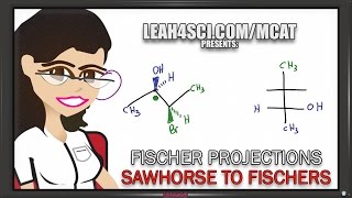 Sawhorse to Fischer Projections  Shortcut vid 3 of 5 [upl. by Iffar]