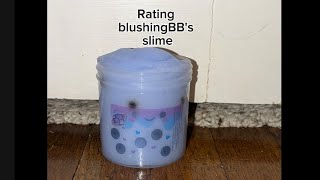 Rating slime from blushingBBs store part 1 [upl. by Htiekal]