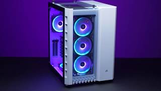 CORSAIR Crystal Series 680X RGB Case  High Airflow Stunning Light Show [upl. by Ahsai517]