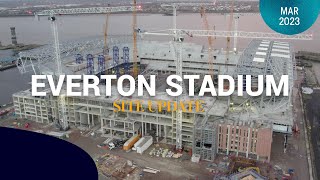 LATEST EVERTON STADIUM DRONE FOOTAGE [upl. by Ahsitil543]