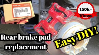 How To Replace REAR Brake Pads 2018 Honda Accord  Everything You Need To Know [upl. by Leamaj]