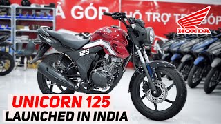 Honda Unicorn 125cc Launched in India🔥🤩Price  Launch Date  Features  New Unicorn 125cc Bike 2024 [upl. by Geordie]