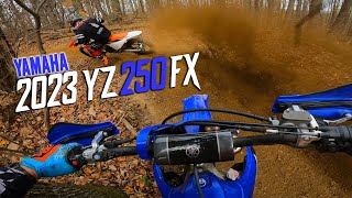 2023 Yamaha YZ250FX First Ride [upl. by Suelo]