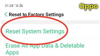 Oppo Phone Mein Setting Reset Kaise Karen  How To Reset Settings Oppo [upl. by Vierno]