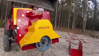 Jinma 8 inch PTO wood chipper unboxing part 1 [upl. by Aliuqahs]