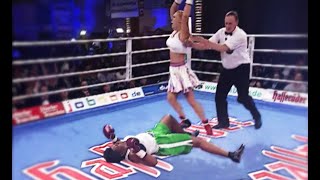 Natascha Ragosina vs Carlette Ewell  Highlights  Brutal KO [upl. by Nol]