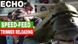 RELOADING THE ECHO LINE TRIMMER SPEED FEED HEAD TUTORIAL [upl. by Adil]