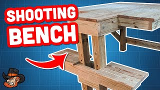 DIY Adjustable Shooting Bench  Plans [upl. by Amadeus]