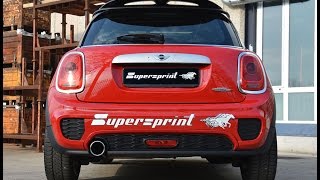 Mini F56 Cooper 15T SOUND with Supersprint catback exhaust [upl. by Adis462]