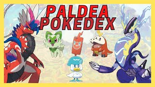 Paldea Pokedex  All 103 Gen 9 Paldea Pokemon [upl. by Aysahc]