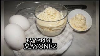 Evde mayonez yapımı Evinizde 5 malzeme ile nefis mayonez tarifi homemade mayonnaise [upl. by Ariik]