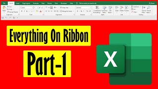 Everything You Need To Know On Excel Ribbon Part 1 [upl. by Avon]