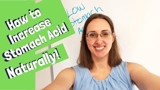 How to Increase Stomach Acid Natural GERD Remedy [upl. by Olathe]