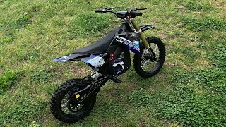 Venom Motorsports 48v Motec 1600w Electric Dirt Bike Unboxing Assembly And Test Drive [upl. by Matrona]